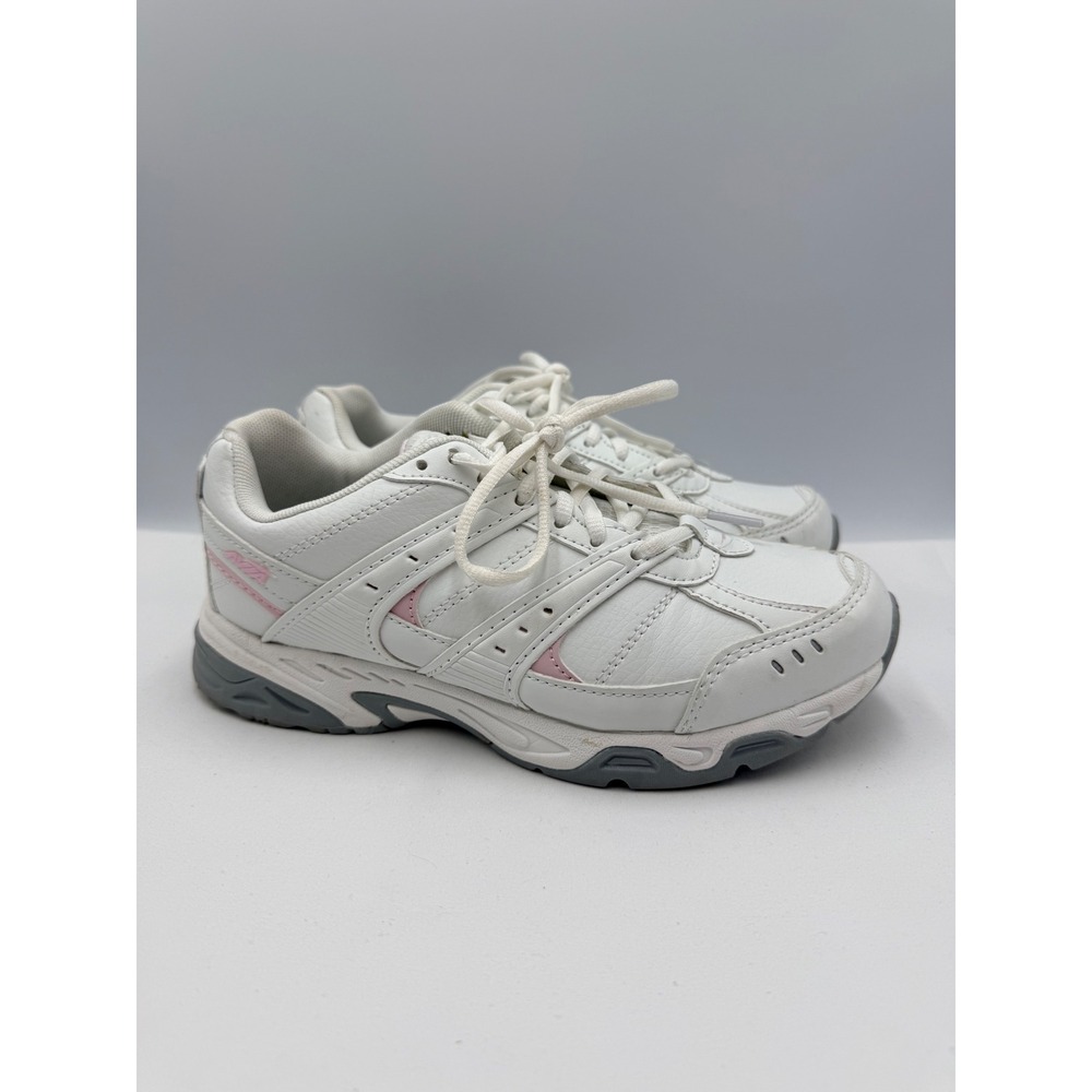 Avia Avi-Verge Sneakers Women 6.5W White Pink Good Walking Shoes A1313WWSP.W